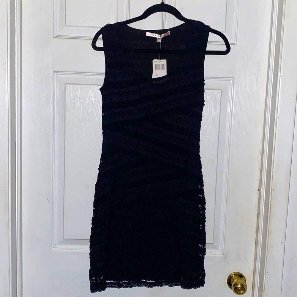 Max Studio black lace tank dress. NWT. Size M
